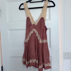COPY - Urban Outfitters Red Floral Sun Dress